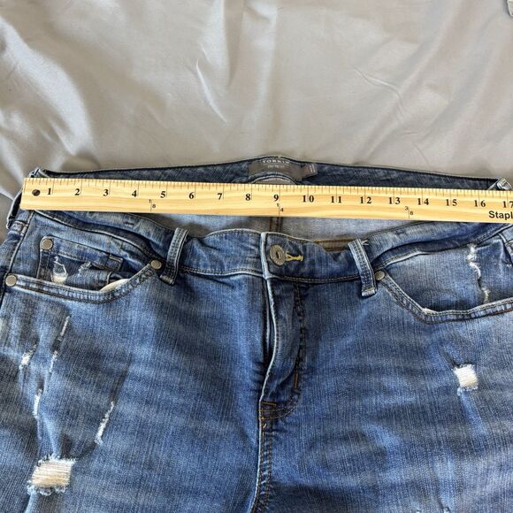 Torrid Jeans Women’s 16S Blue Boyfriend Straight Stretch Denim Cotton - Picture 4 of 6